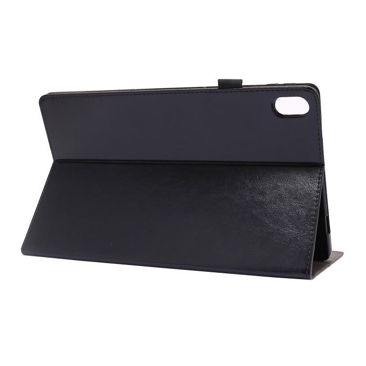 For Lenovo Tab P11 PU Leather Two Fold Bracket Style Flat Anti Falling Cover Protective Shell With Business Card Holder