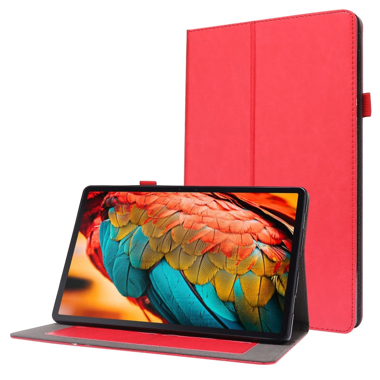 For Lenovo Tab P11 PU Leather Two Fold Bracket Style Flat Anti Falling Cover Protective Shell With Business Card Holder