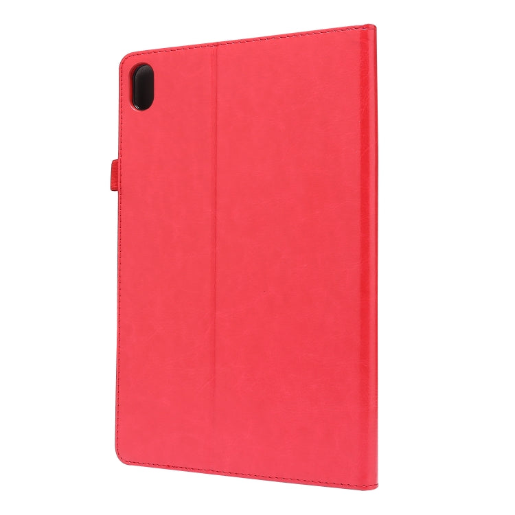 For Lenovo Tab P11 PU Leather Two Fold Bracket Style Flat Anti Falling Cover Protective Shell With Business Card Holder