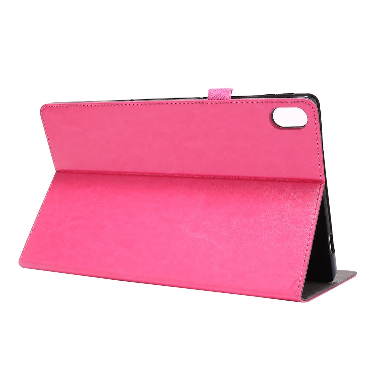 For Lenovo Tab P11 PU Leather Two Fold Bracket Style Flat Anti Falling Cover Protective Shell With Business Card Holder