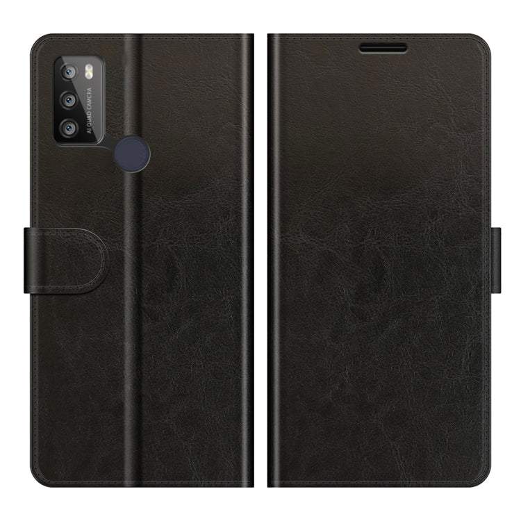 For Alcatel 1S 2021/3L 2021 R64 Texture Single Horizontal Flip Protective Case with Holder & Card Slots & Wallet& Photo Frame
