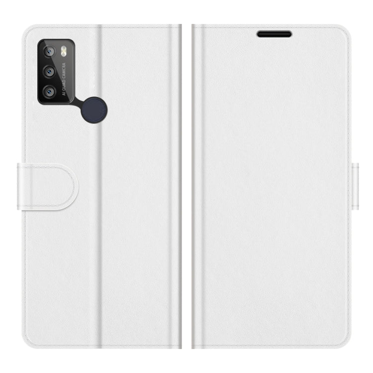 For Alcatel 1S 2021/3L 2021 R64 Texture Single Horizontal Flip Protective Case with Holder & Card Slots & Wallet& Photo Frame