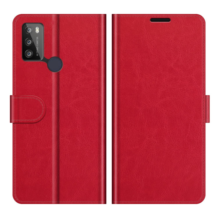 For Alcatel 1S 2021/3L 2021 R64 Texture Single Horizontal Flip Protective Case with Holder & Card Slots & Wallet& Photo Frame