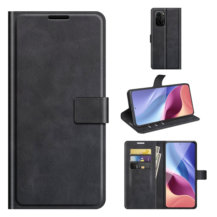 For Xiaomi Poco F3 / Redmi K40/K40 Pro Retro Calf Pattern Buckle Horizontal Flip Leather Case with Holder & Card Slots & Wallet