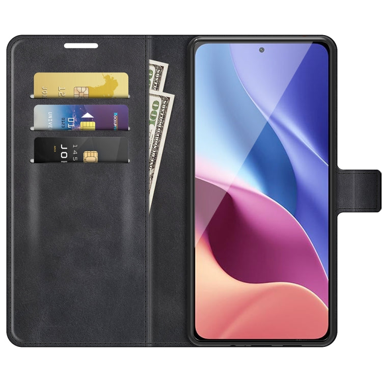For Xiaomi Poco F3 / Redmi K40/K40 Pro Retro Calf Pattern Buckle Horizontal Flip Leather Case with Holder & Card Slots & Wallet