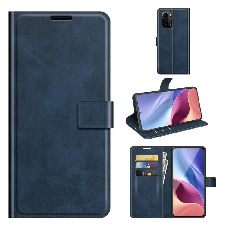 For Xiaomi Poco F3 / Redmi K40/K40 Pro Retro Calf Pattern Buckle Horizontal Flip Leather Case with Holder & Card Slots & Wallet