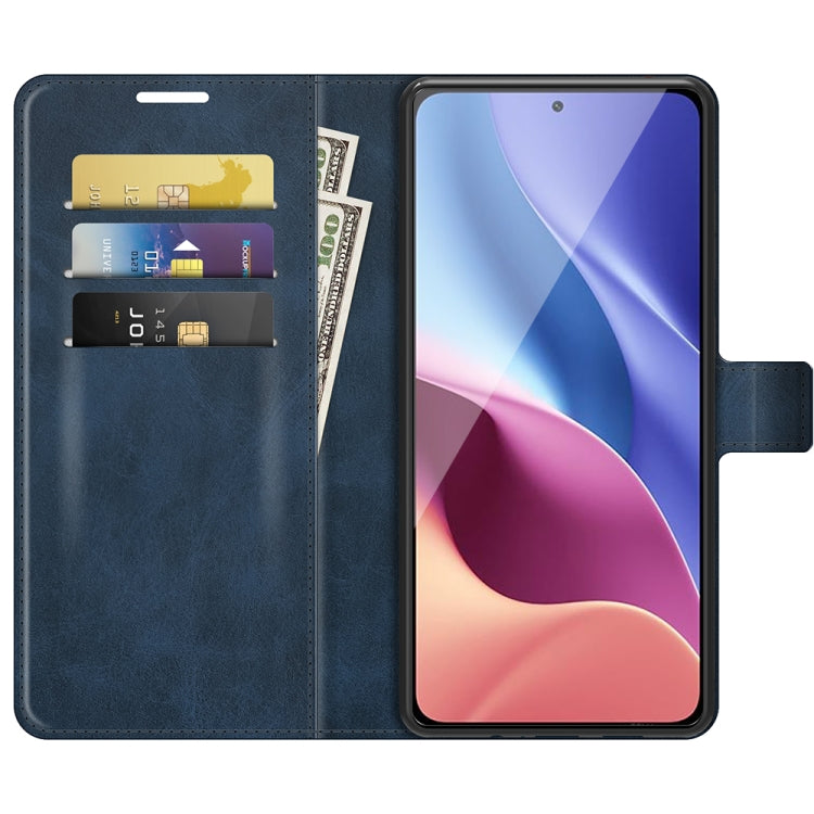 For Xiaomi Poco F3 / Redmi K40/K40 Pro Retro Calf Pattern Buckle Horizontal Flip Leather Case with Holder & Card Slots & Wallet