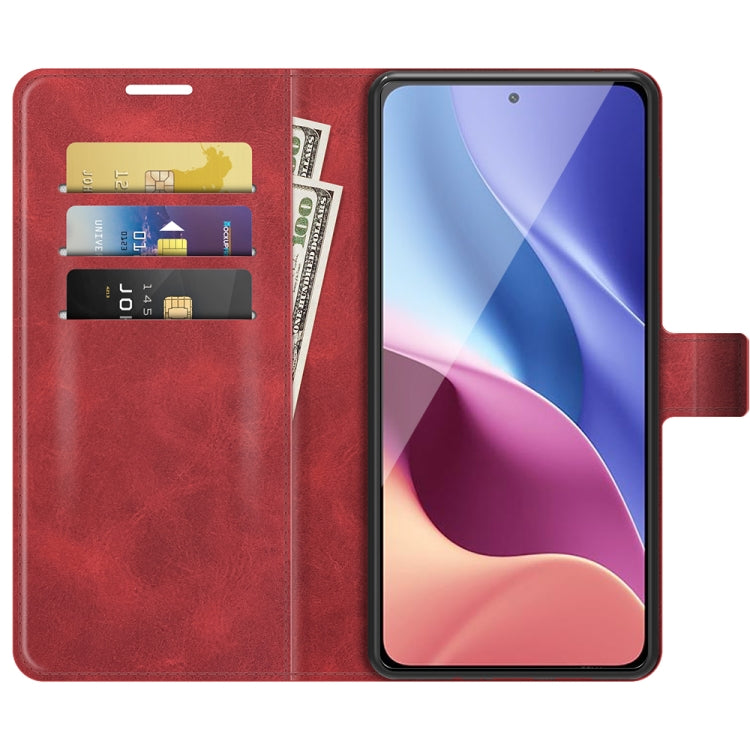 For Xiaomi Poco F3 / Redmi K40/K40 Pro Retro Calf Pattern Buckle Horizontal Flip Leather Case with Holder & Card Slots & Wallet