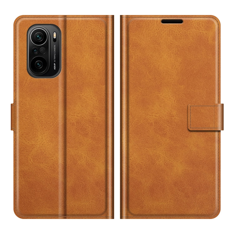 For Xiaomi Poco F3 / Redmi K40/K40 Pro Retro Calf Pattern Buckle Horizontal Flip Leather Case with Holder & Card Slots & Wallet