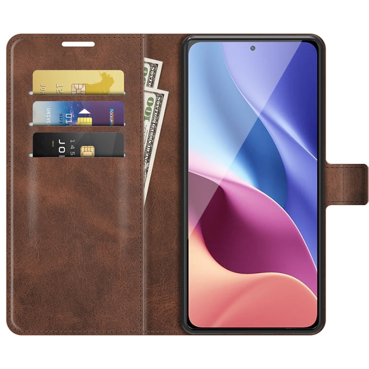 For Xiaomi Poco F3 / Redmi K40/K40 Pro Retro Calf Pattern Buckle Horizontal Flip Leather Case with Holder & Card Slots & Wallet