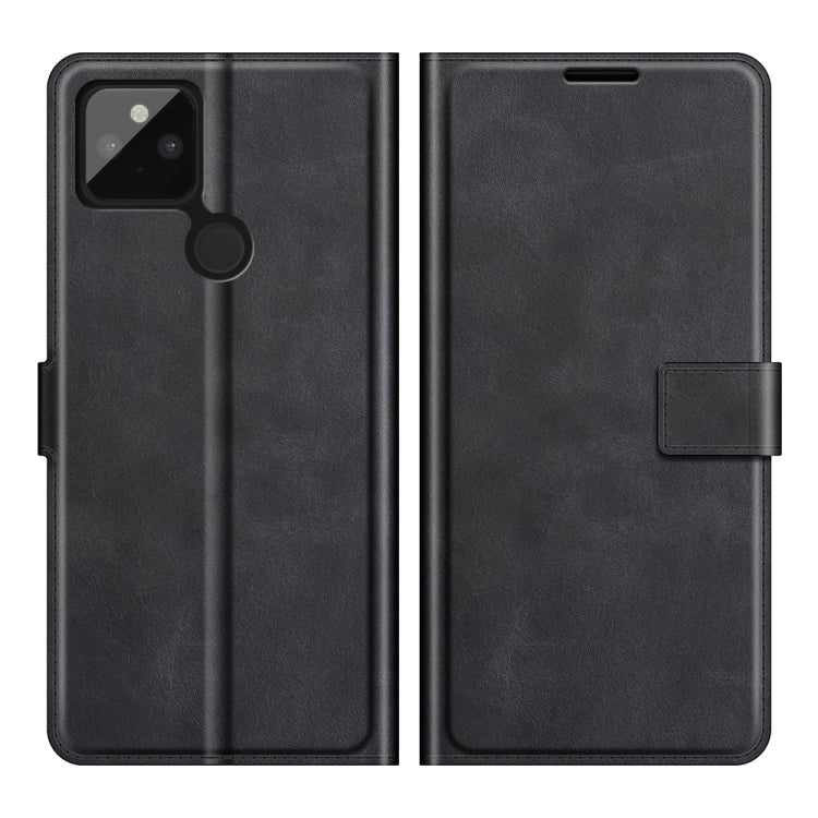 For Google Pixel 5A Retro Calf Pattern Buckle Horizontal Flip Leather Case with Holder & Card Slots & Wallet