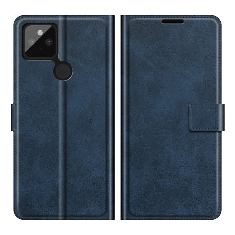 For Google Pixel 5A Retro Calf Pattern Buckle Horizontal Flip Leather Case with Holder & Card Slots & Wallet