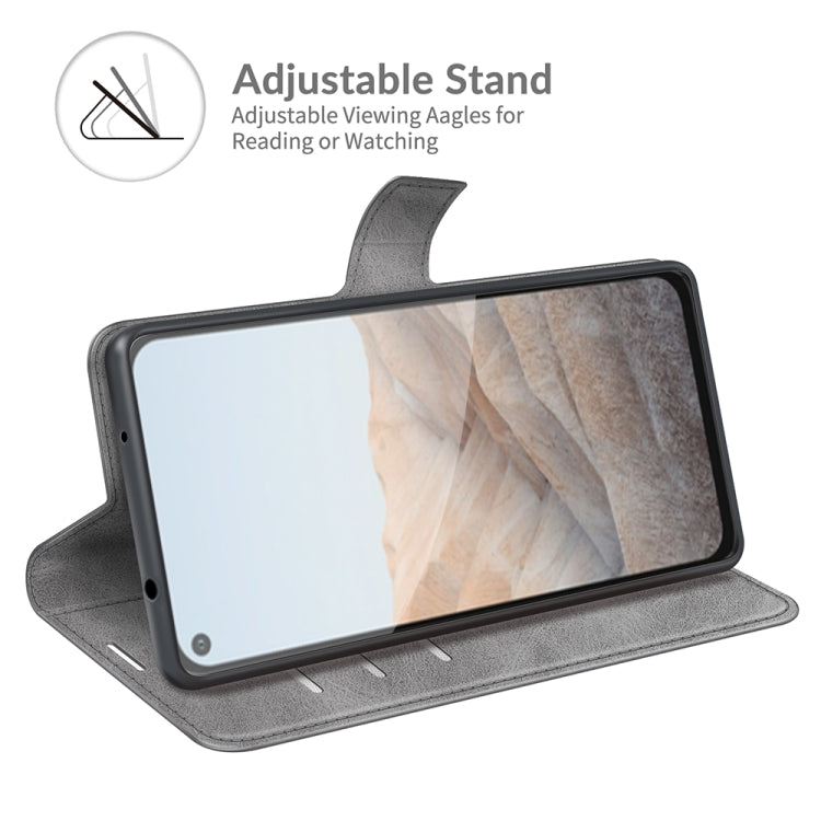 For Google Pixel 5A Retro Calf Pattern Buckle Horizontal Flip Leather Case with Holder & Card Slots & Wallet