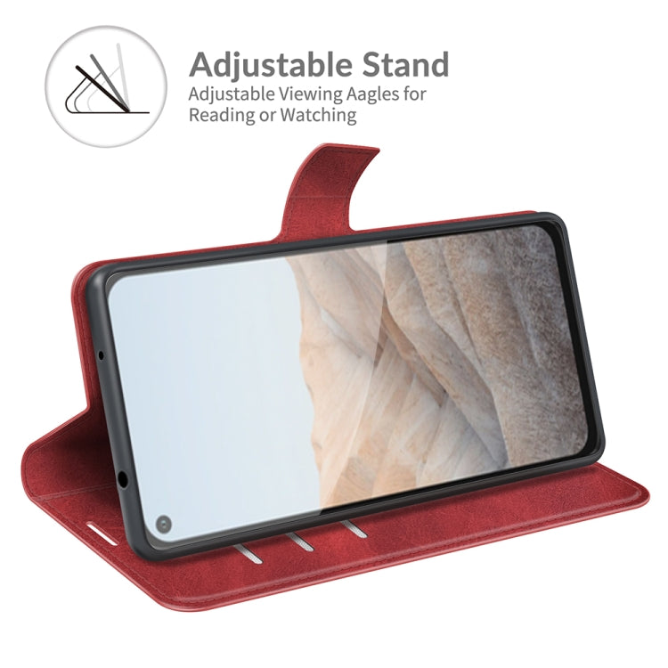 For Google Pixel 5A Retro Calf Pattern Buckle Horizontal Flip Leather Case with Holder & Card Slots & Wallet