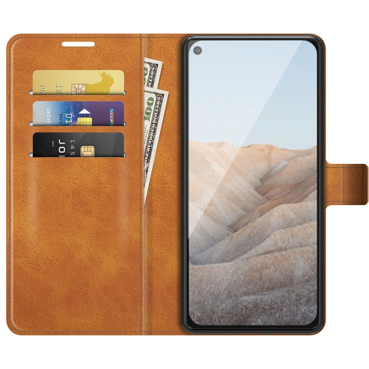 For Google Pixel 5A Retro Calf Pattern Buckle Horizontal Flip Leather Case with Holder & Card Slots & Wallet