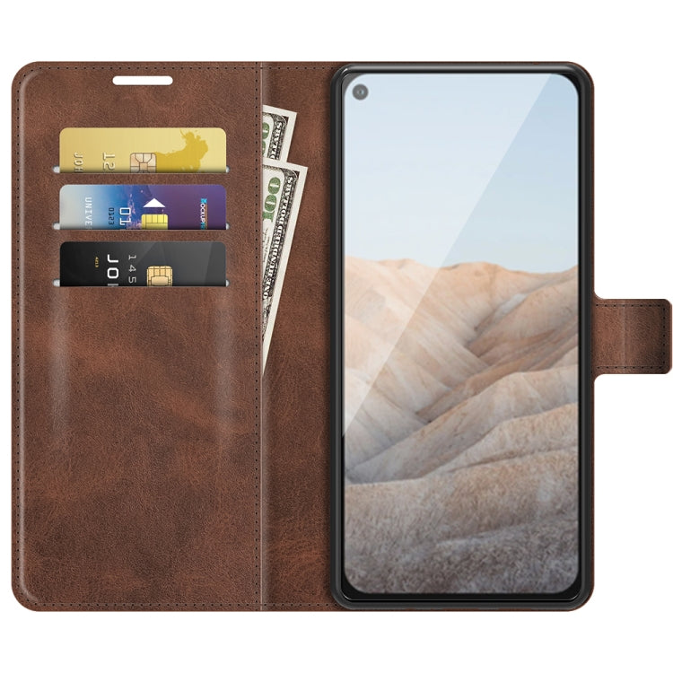For Google Pixel 5A Retro Calf Pattern Buckle Horizontal Flip Leather Case with Holder & Card Slots & Wallet