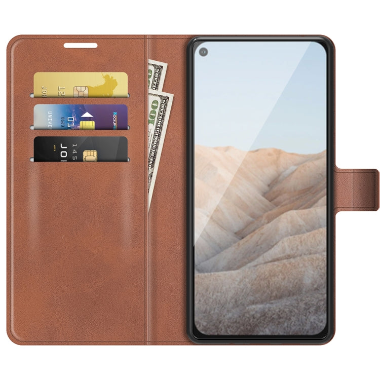 For Google Pixel 5A Retro Calf Pattern Buckle Horizontal Flip Leather Case with Holder & Card Slots & Wallet