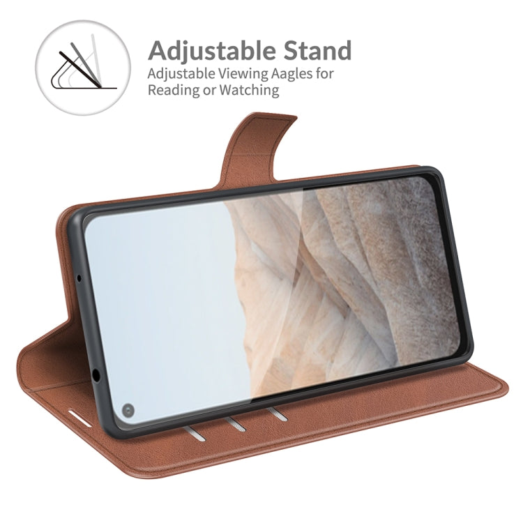 For Google Pixel 5A Retro Calf Pattern Buckle Horizontal Flip Leather Case with Holder & Card Slots & Wallet