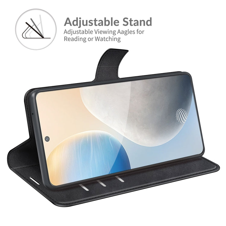 For vivo X60 Retro Calf Pattern Buckle Horizontal Flip Leather Case with Holder & Card Slots & Wallet