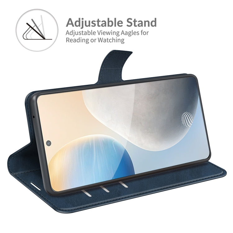 For vivo X60 Retro Calf Pattern Buckle Horizontal Flip Leather Case with Holder & Card Slots & Wallet