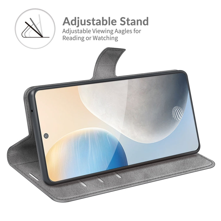 For vivo X60 Retro Calf Pattern Buckle Horizontal Flip Leather Case with Holder & Card Slots & Wallet