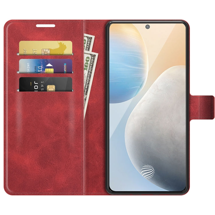 For vivo X60 Retro Calf Pattern Buckle Horizontal Flip Leather Case with Holder & Card Slots & Wallet