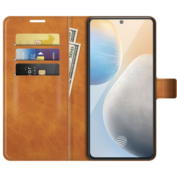 For vivo X60 Retro Calf Pattern Buckle Horizontal Flip Leather Case with Holder & Card Slots & Wallet