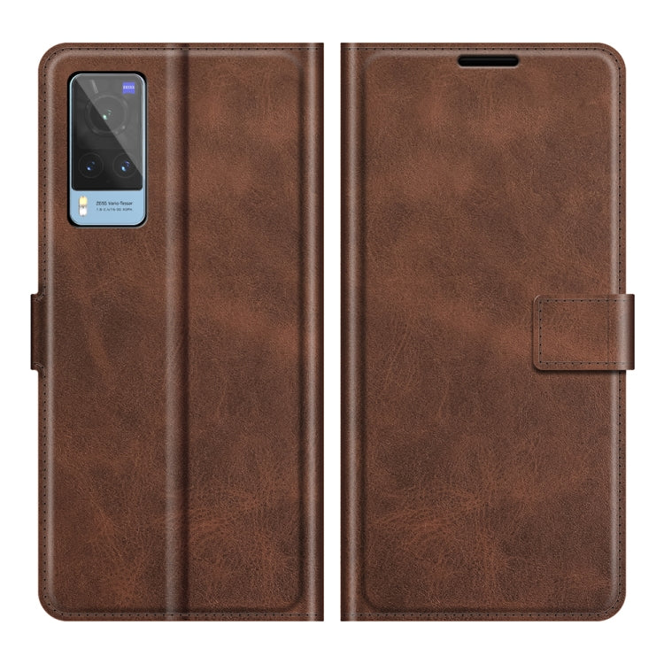 For vivo X60 Retro Calf Pattern Buckle Horizontal Flip Leather Case with Holder & Card Slots & Wallet