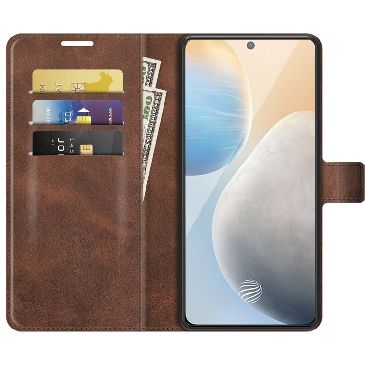 For vivo X60 Retro Calf Pattern Buckle Horizontal Flip Leather Case with Holder & Card Slots & Wallet