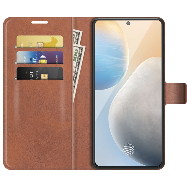 For vivo X60 Retro Calf Pattern Buckle Horizontal Flip Leather Case with Holder & Card Slots & Wallet