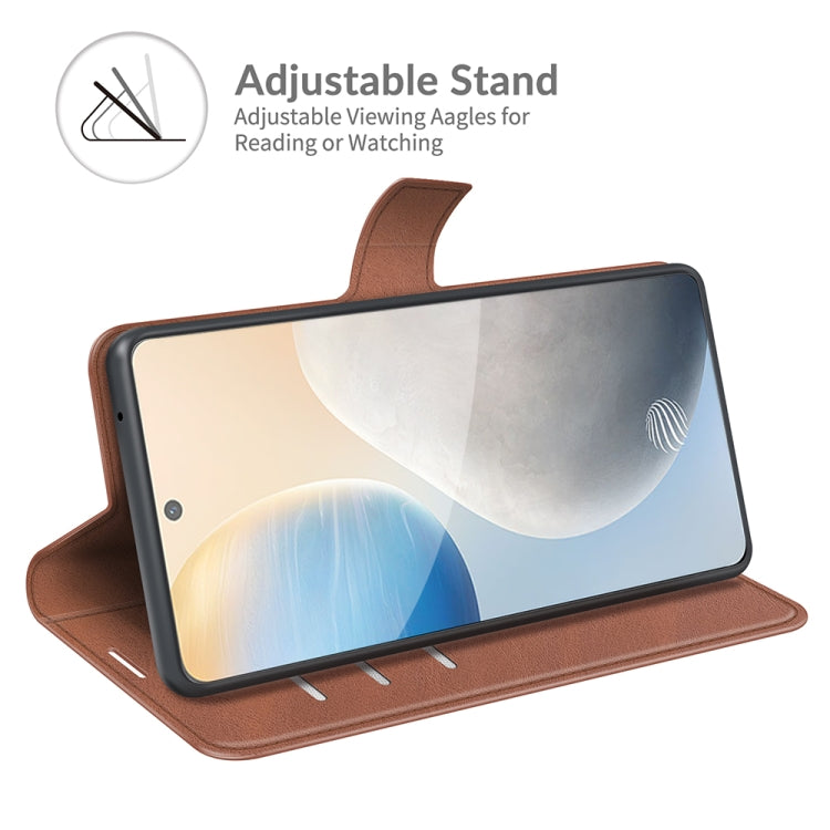 For vivo X60 Retro Calf Pattern Buckle Horizontal Flip Leather Case with Holder & Card Slots & Wallet