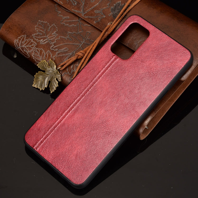 For OPPO A93 5G Shockproof Sewing Cow Pattern Skin PC + PU + TPU Case