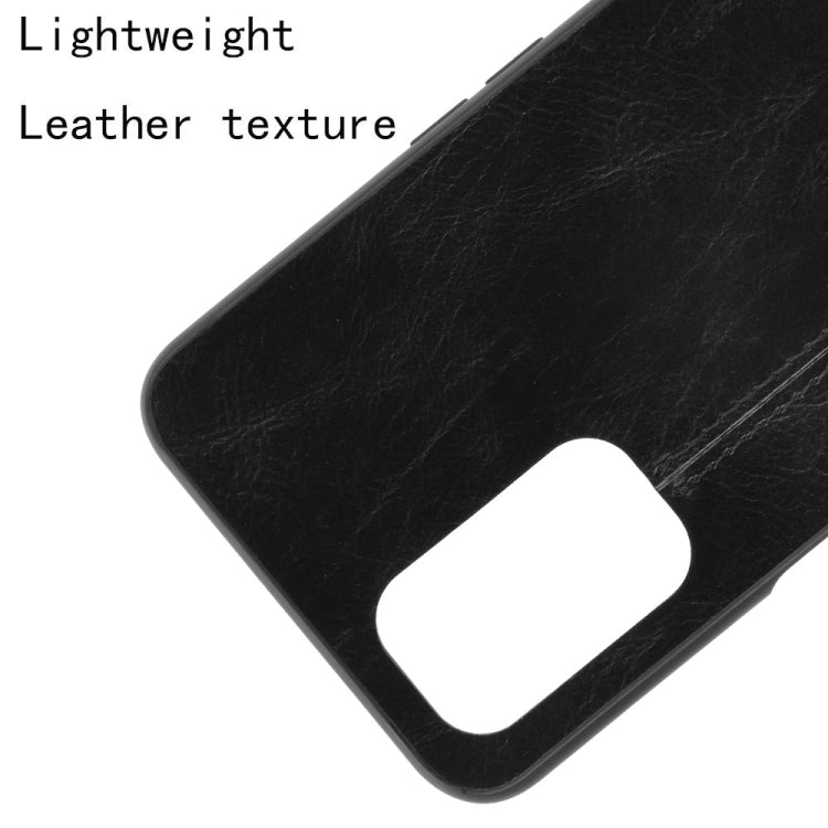 For OPPO Realme V11 5G Shockproof Sewing Cow Pattern Skin PC + PU + TPU Case