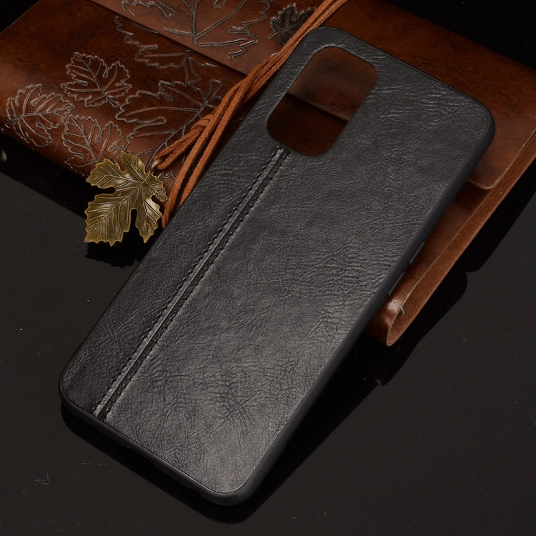 For OPPO Realme V11 5G Shockproof Sewing Cow Pattern Skin PC + PU + TPU Case