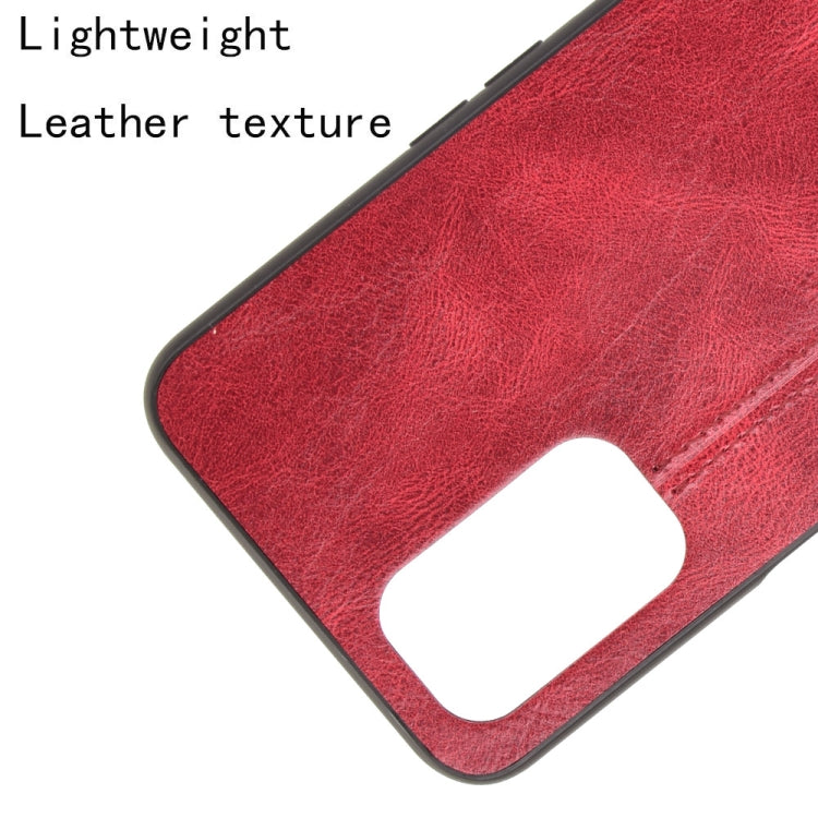 For OPPO Realme V11 5G Shockproof Sewing Cow Pattern Skin PC + PU + TPU Case