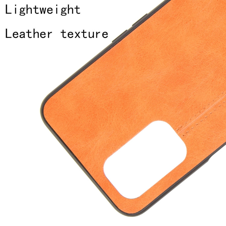 For OPPO Realme V11 5G Shockproof Sewing Cow Pattern Skin PC + PU + TPU Case