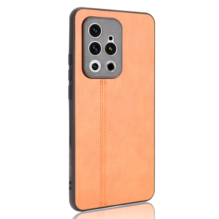 For Meizu 18 Pro Shockproof Sewing Cow Pattern Skin PC + PU + TPU Case