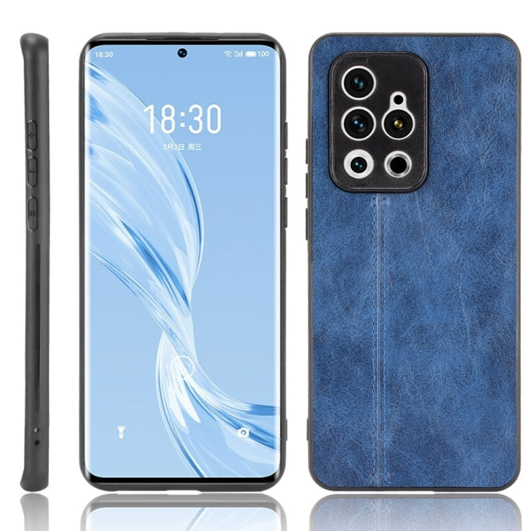 For Meizu 18 Pro Shockproof Sewing Cow Pattern Skin PC + PU + TPU Case
