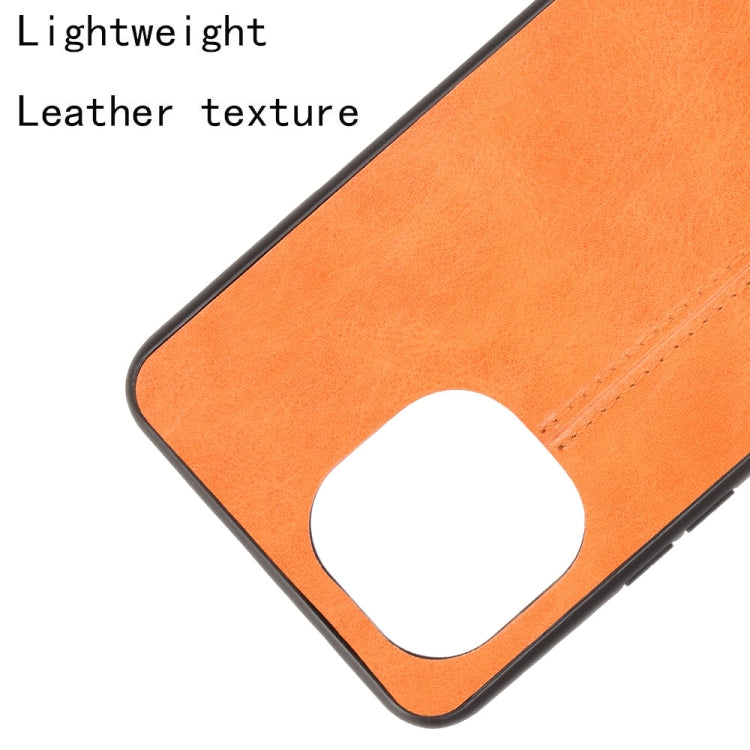 For Xiaomi Mi 11 Shockproof Sewing Cow Pattern Skin PC + PU + TPU Case