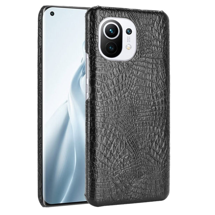 For Xiaomi Mi 11 Shockproof Crocodile Texture PC + PU Case