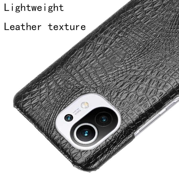 For Xiaomi Mi 11 Shockproof Crocodile Texture PC + PU Case