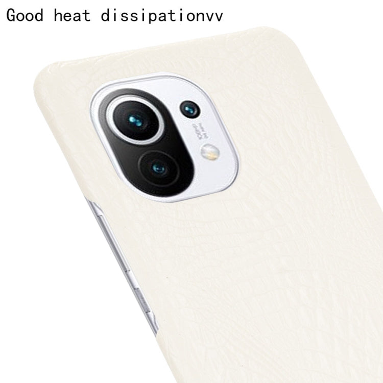 For Xiaomi Mi 11 Shockproof Crocodile Texture PC + PU Case