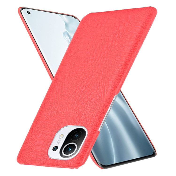 For Xiaomi Mi 11 Shockproof Crocodile Texture PC + PU Case