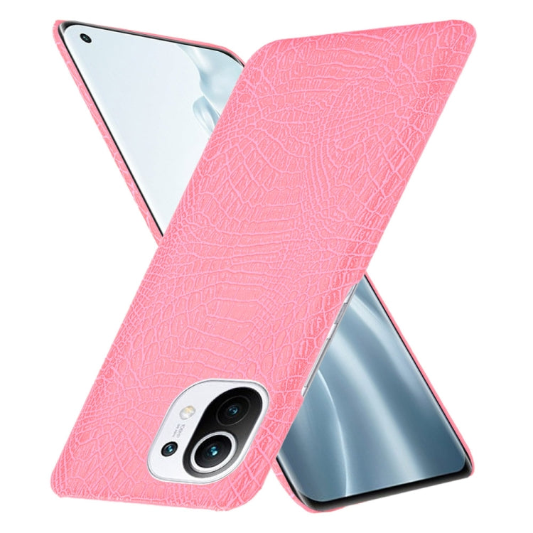 For Xiaomi Mi 11 Shockproof Crocodile Texture PC + PU Case