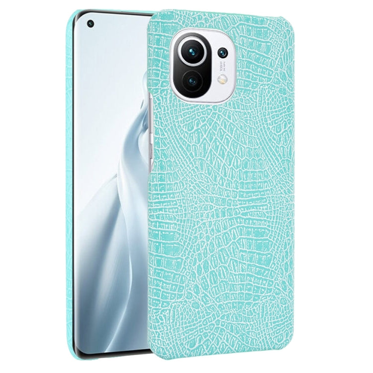 For Xiaomi Mi 11 Shockproof Crocodile Texture PC + PU Case