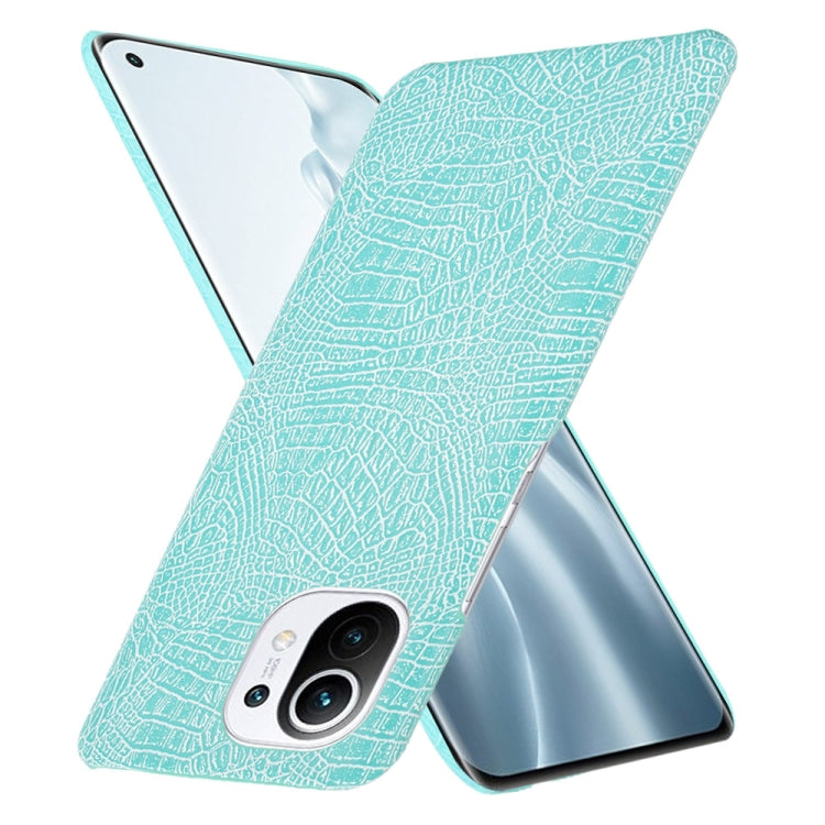 For Xiaomi Mi 11 Shockproof Crocodile Texture PC + PU Case