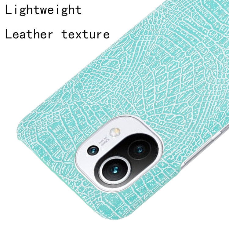 For Xiaomi Mi 11 Shockproof Crocodile Texture PC + PU Case