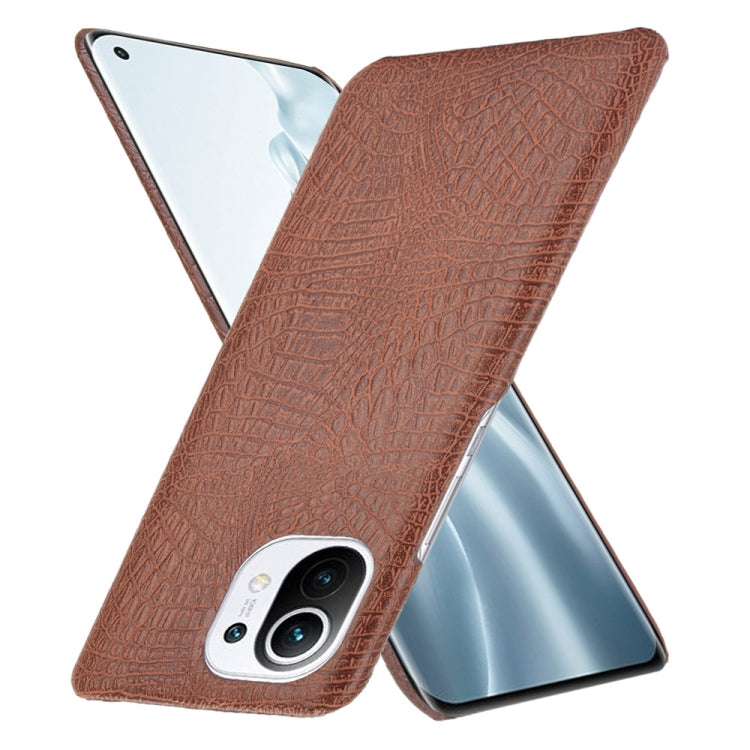 For Xiaomi Mi 11 Shockproof Crocodile Texture PC + PU Case