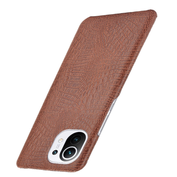 For Xiaomi Mi 11 Shockproof Crocodile Texture PC + PU Case