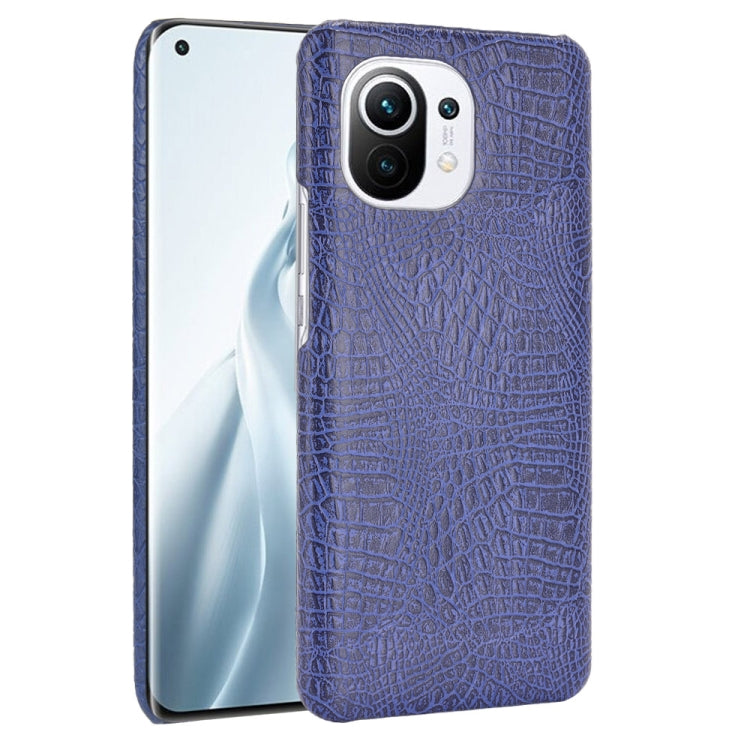 For Xiaomi Mi 11 Shockproof Crocodile Texture PC + PU Case